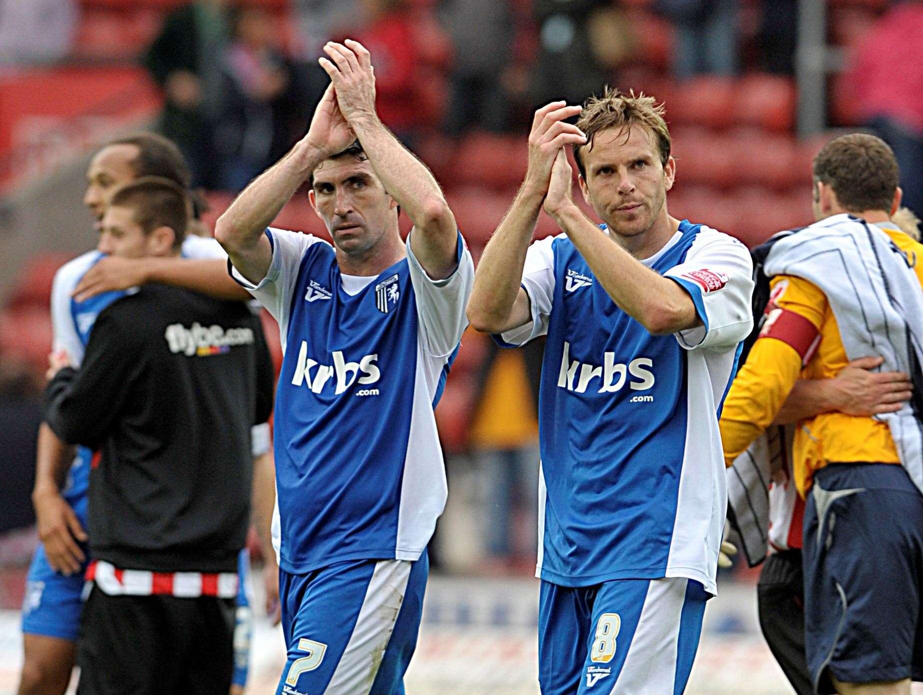 Kevin Maher and Mark Bentley played together at Gillingham and are now at Southend Picture: Barry Goodwin