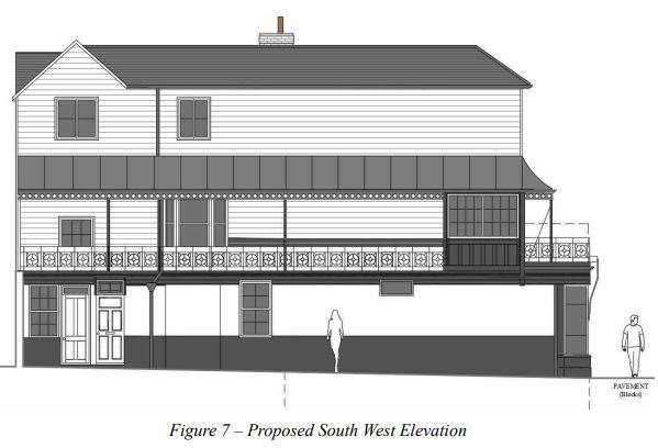 Proposed left side of the Wishing Well. Picture: Stephen Langer Associates Ltd