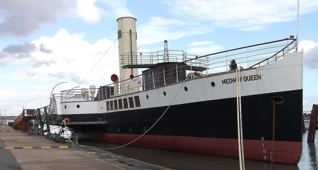 The Medway Queen at Gillingham Pier