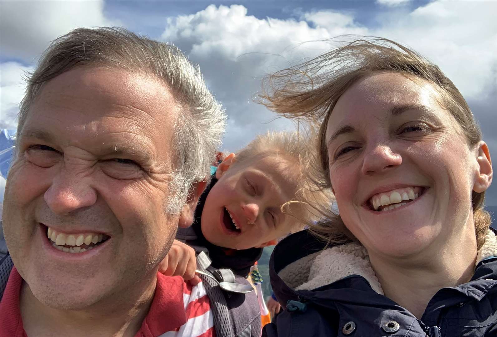 Ex-councillor Rupert with wife Elizabeth and their son Wilber