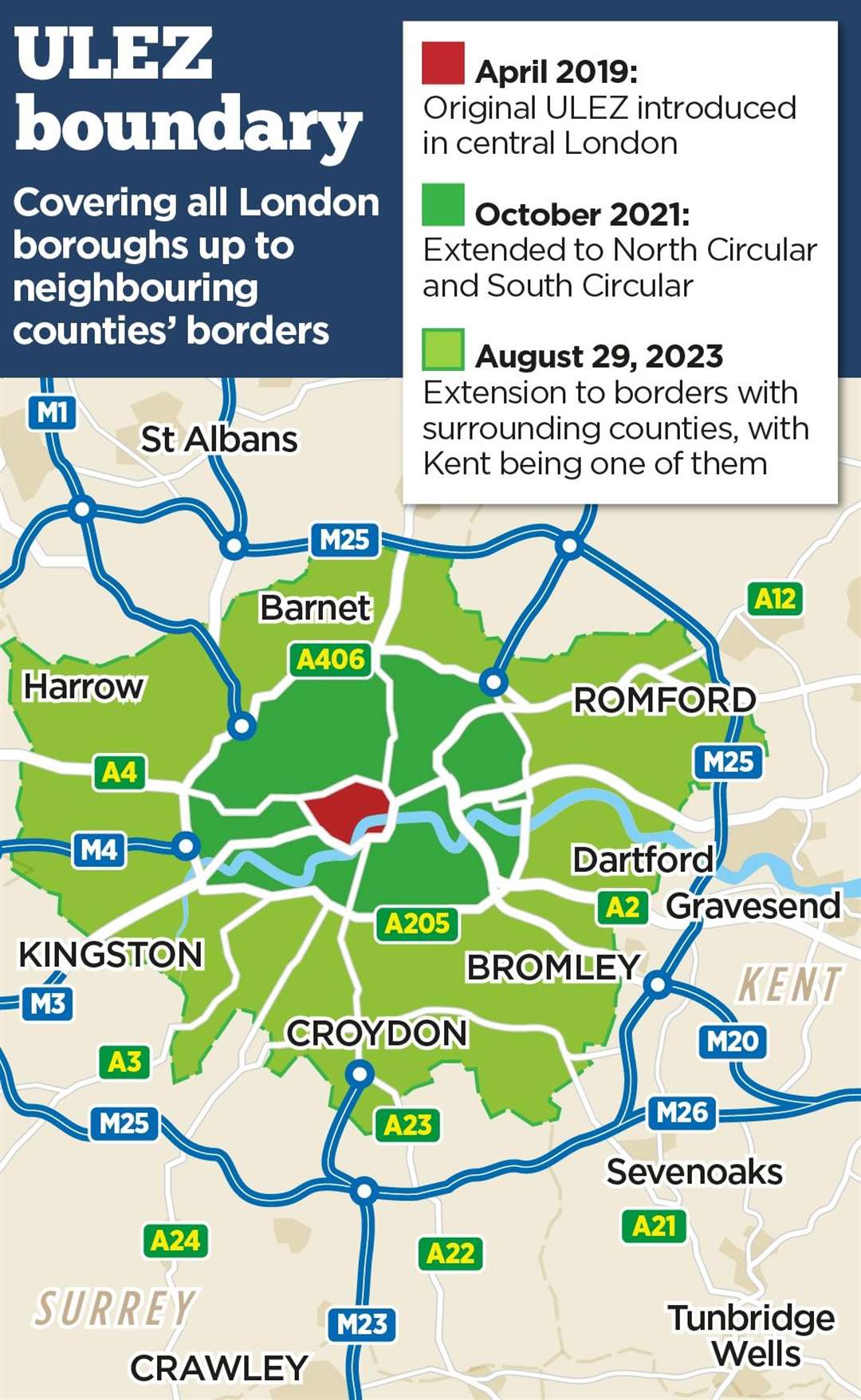 The expansion of the ULEZ scheme was introduced on August 29, 2023