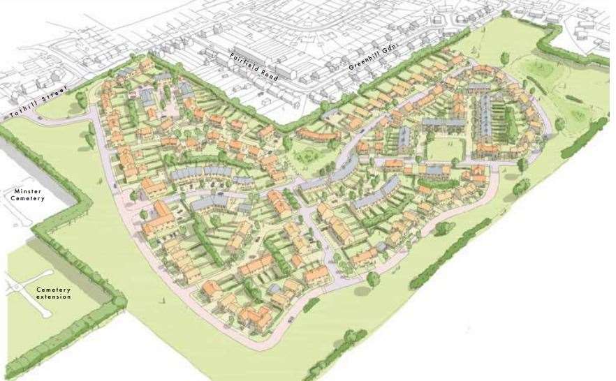 Plans for Tothill Street in Minster. Picture: The College of St John The Evangelist and Spantons Farm