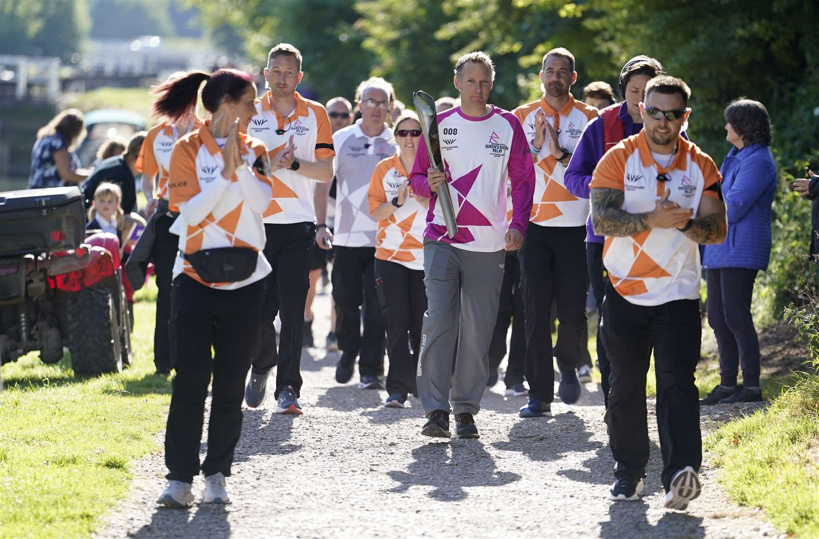 The baton travelled through 72 nations (Andrew Matthews/PA)