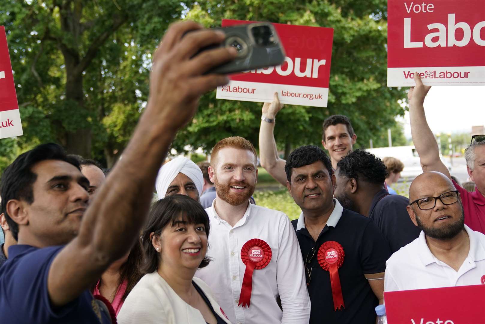 Activists started campaigning on Saturday (Andrew Matthews/PA)