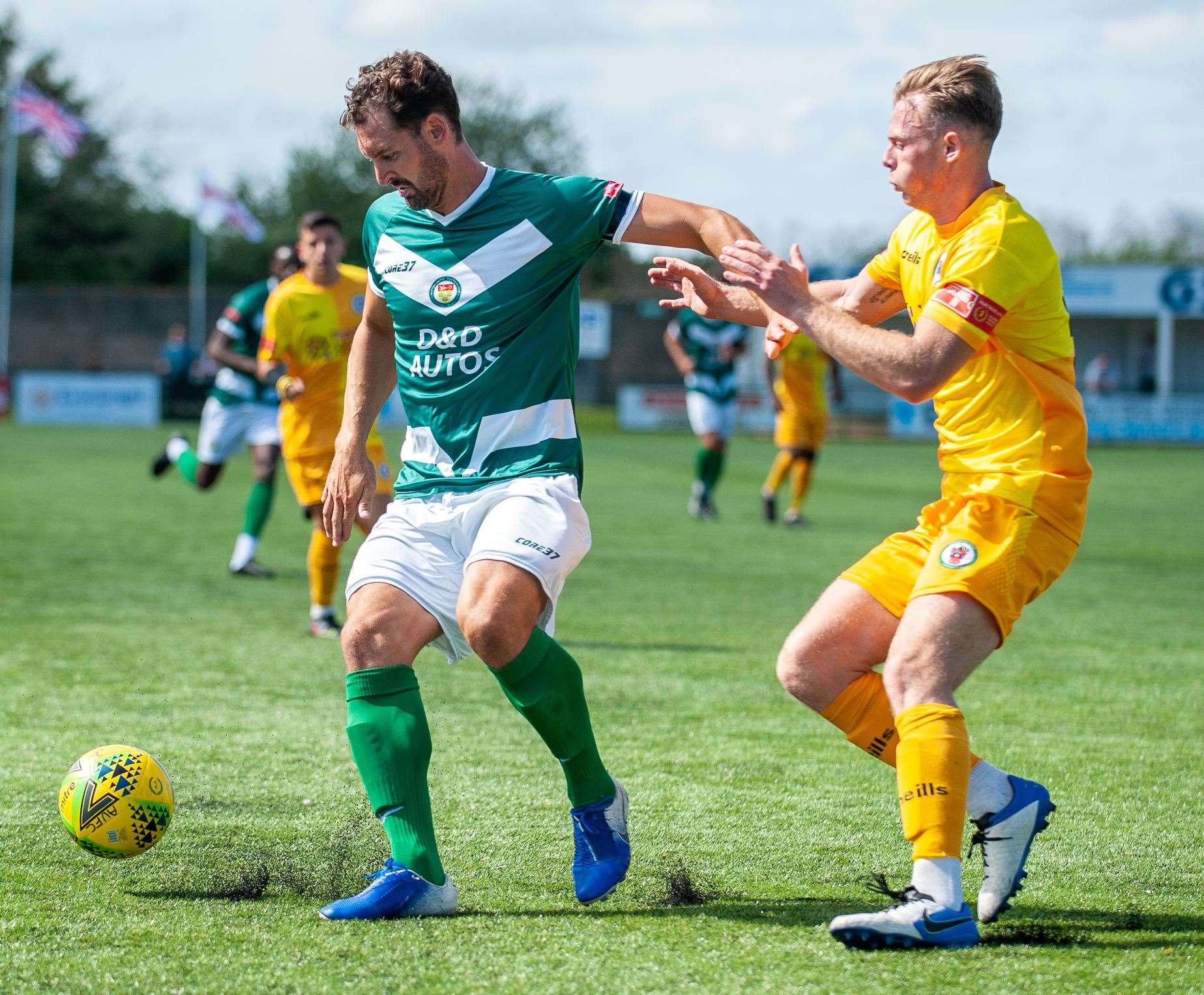 Jay May looks after possession Picture: Ian Scammell