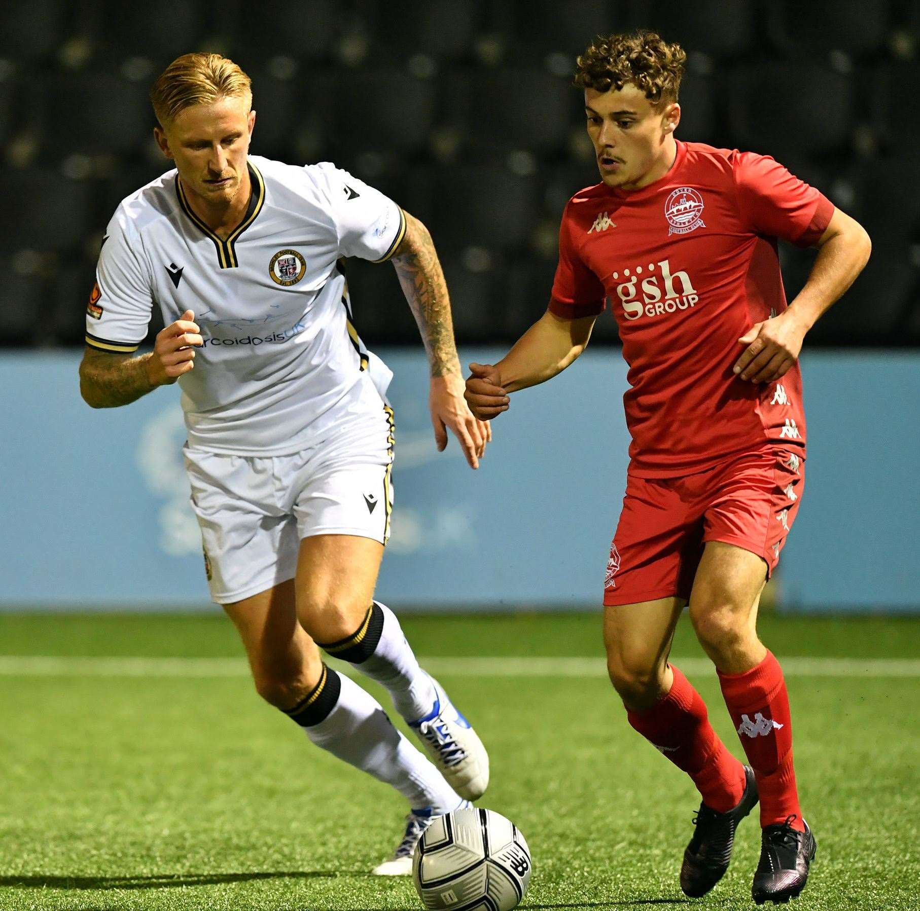 Dover's Louis Collins in action at Bromley earlier this season. Picture: Keith Gillard (42959108)