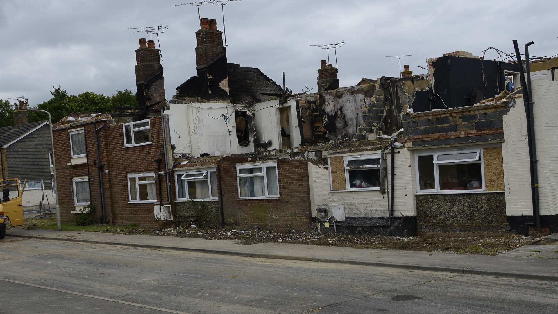 Workers have been making the site safe