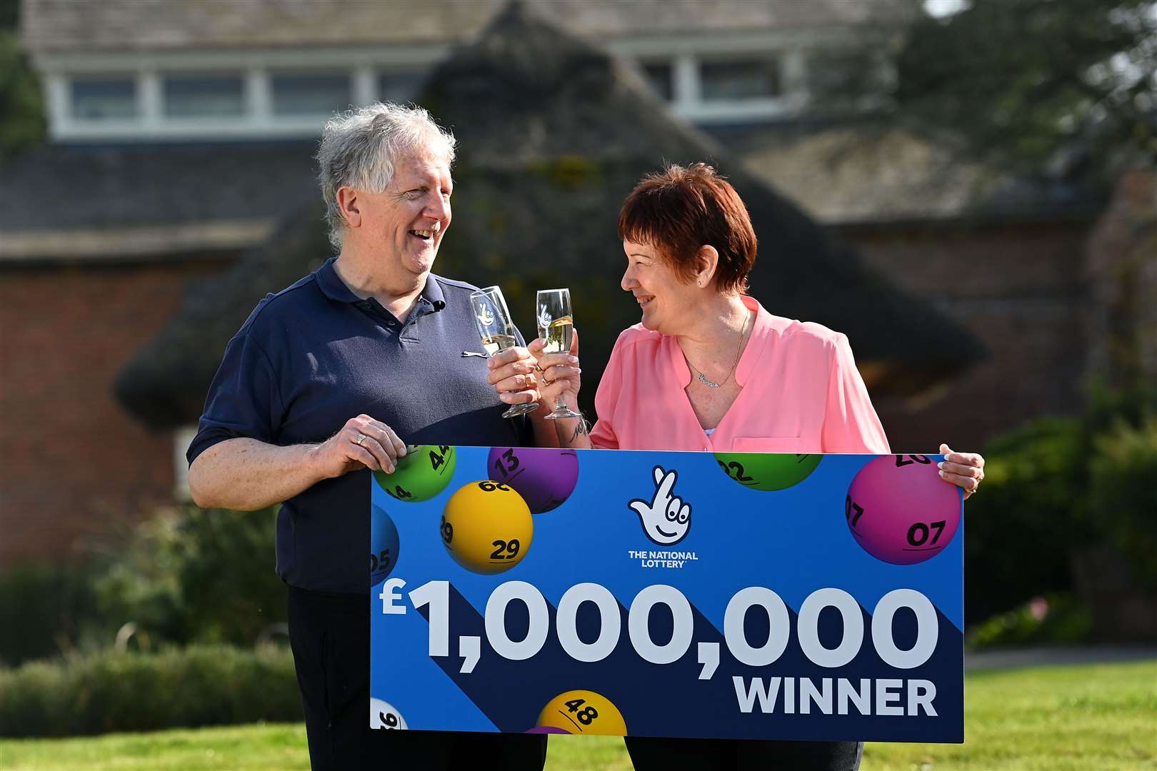 Marion Wood and Michael Williams won £1 million together (The National Lottery/PA)