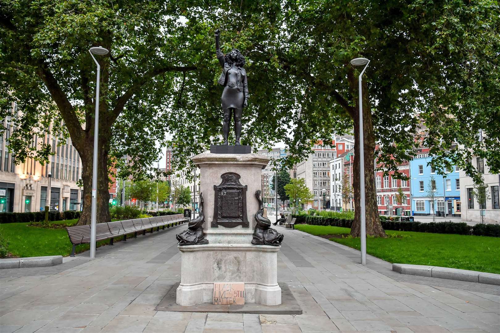 The piece is in Bristol city centre (Ben Birchall/PA)