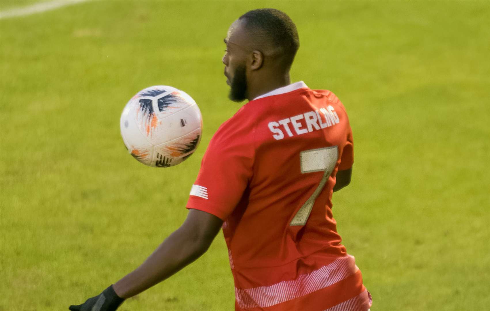 Omari Sterling-James - off the mark for Ebbsfleet. Picture: Ed Miller/EUFC