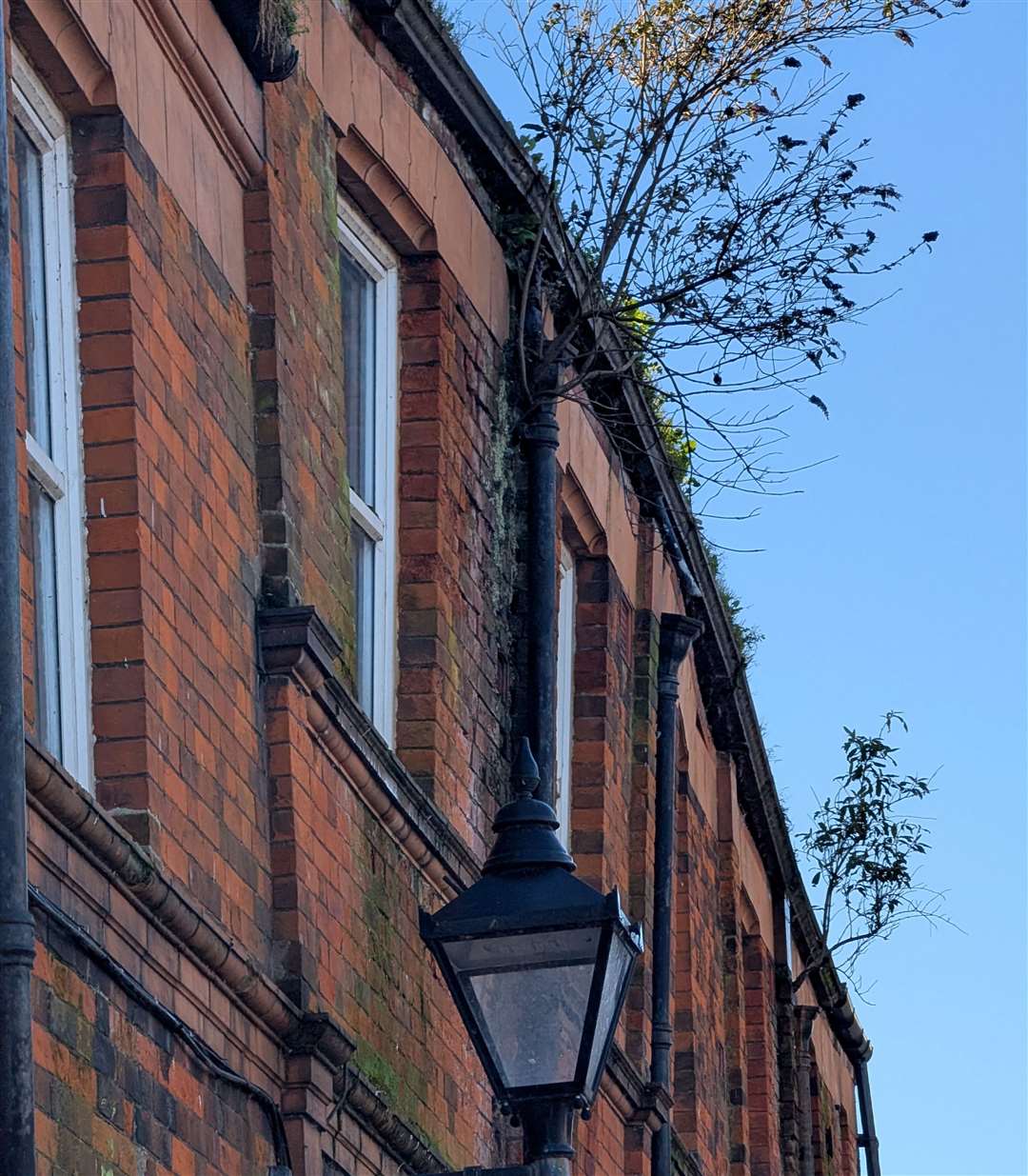 The building in Flying Horse Lane, Dover, appears to be at risk of collapse. Picture: Dan White