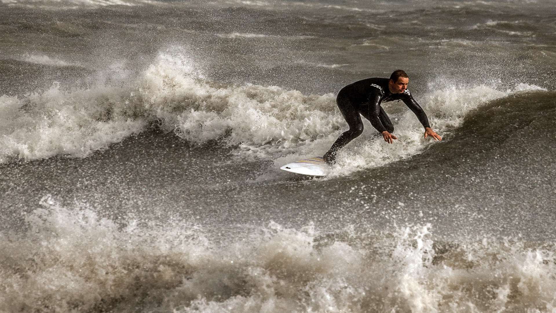 Surfing off Sunny Sands. Picture: Kevin Harve