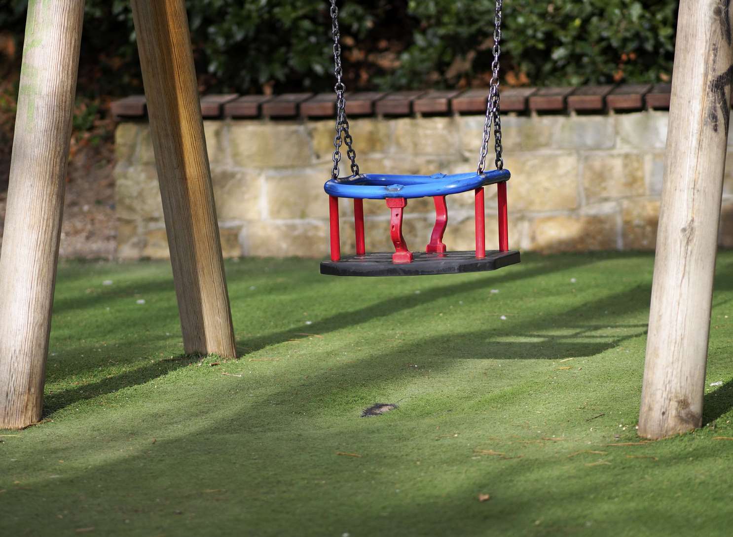 The teenager was stuck in the swing for an hour. Stock image