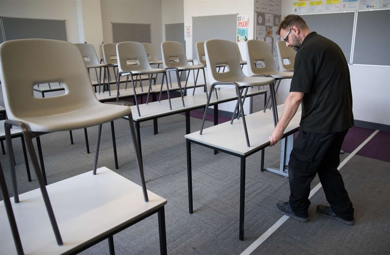 New coronavirus safety measures have been introduced by schools (Andrew Matthews/PA)