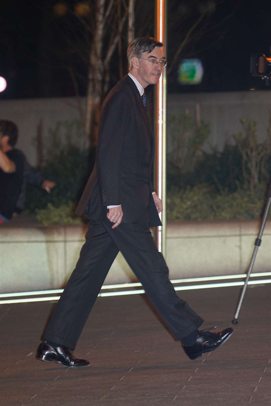 Jacob Rees-Mogg leaves the Park Plaza Hotel (Yui Mok/PA)