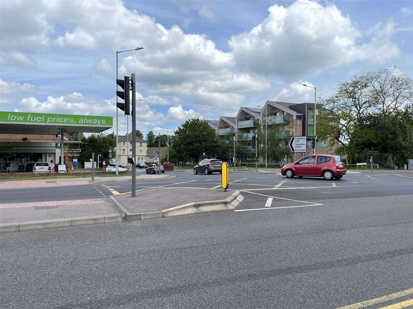 A girl was hit by a car at the North Street and Somerset Road junction