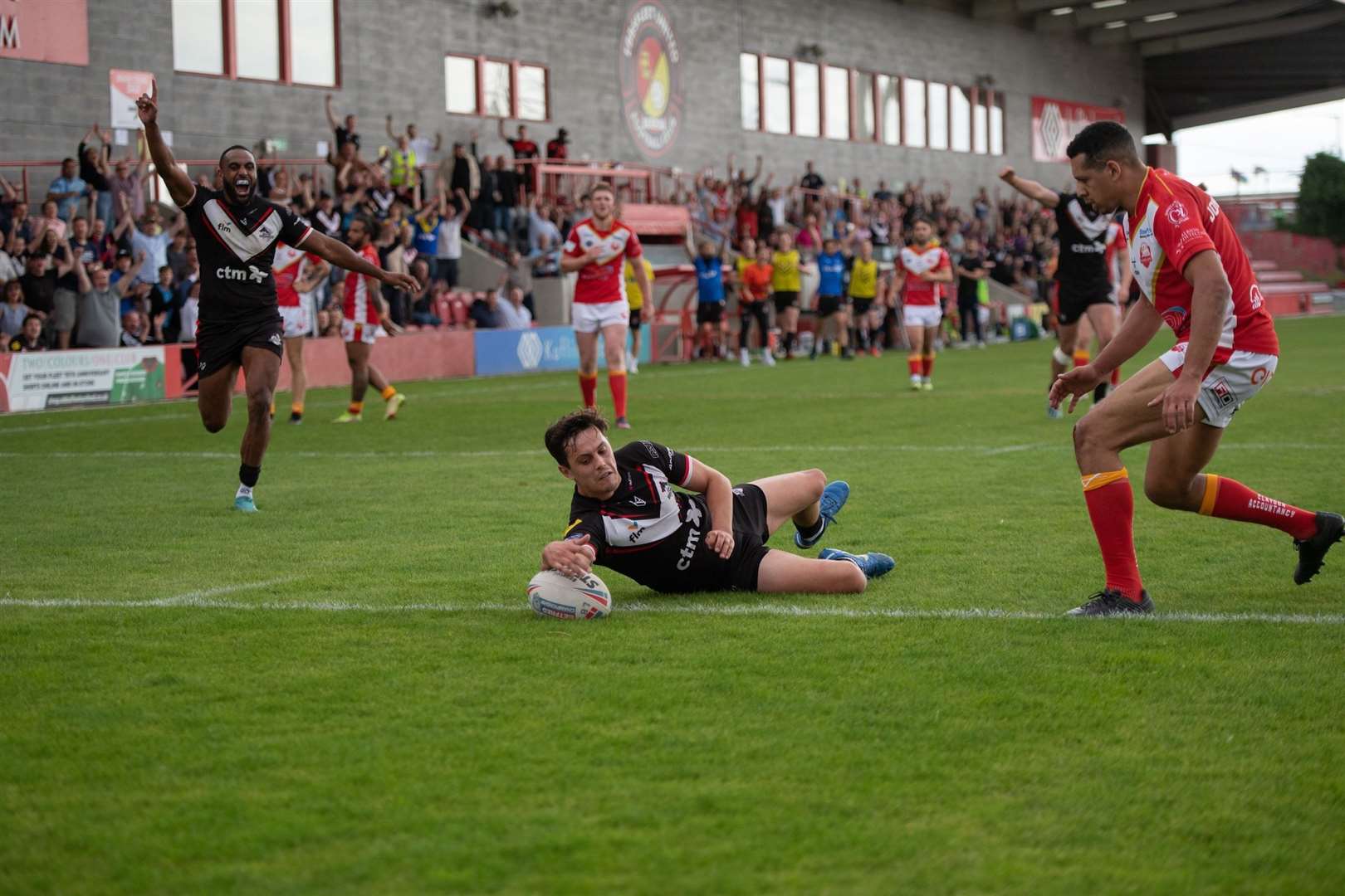 London Broncos versus the Sheffield Eagles last Sunday Picture: Alan Stanford