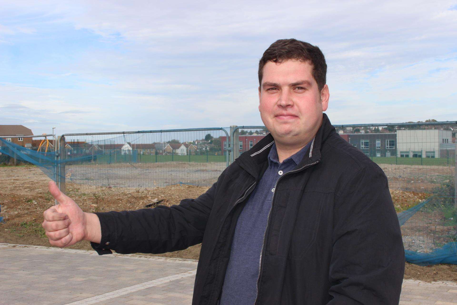 Cllr Elliott Jayes has welcomed the news a Co-op store will soon be opening at Thistle Hill in Minster