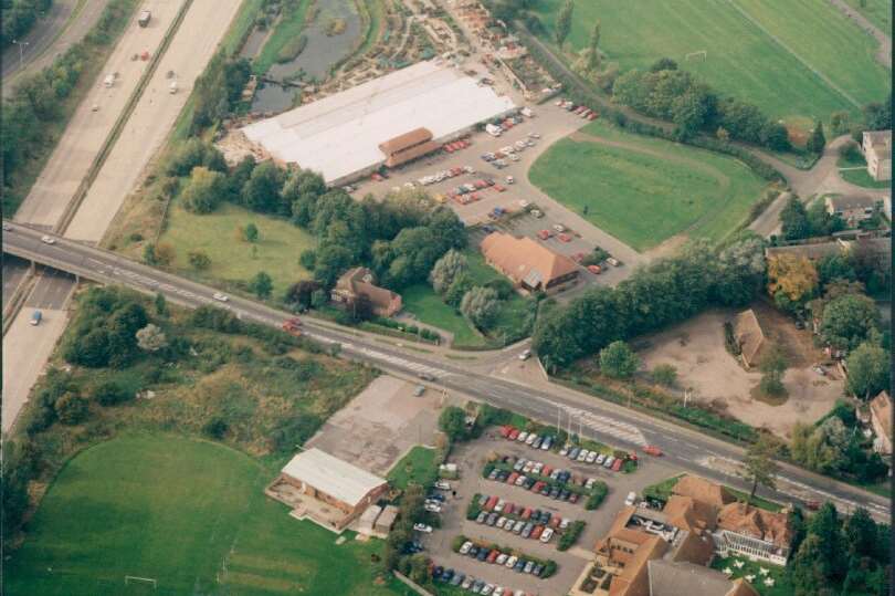 How the site looked when it was still in use in 1990