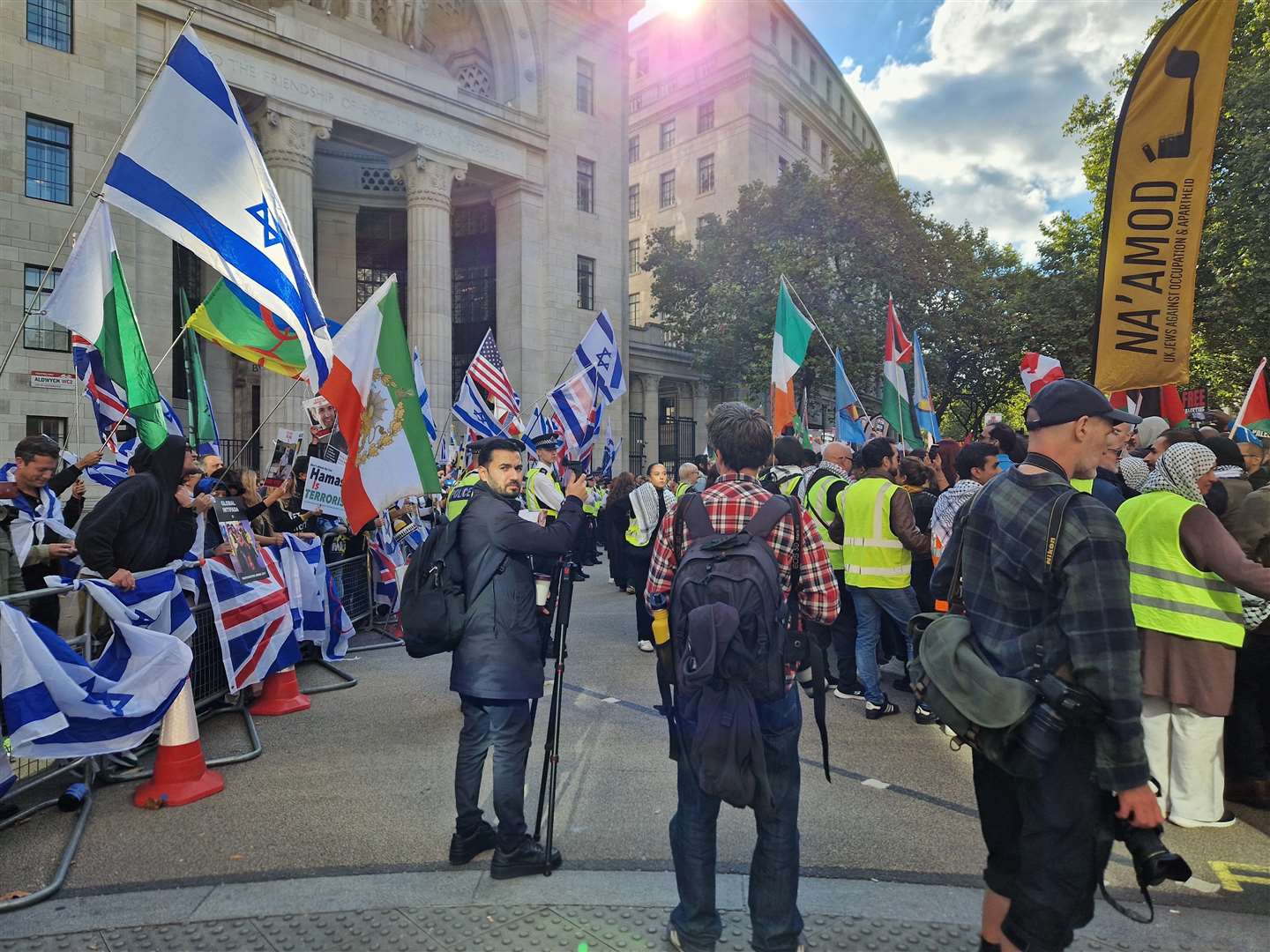 Counter pro-Israeli demonstrations took place in London on Saturday (Ben Bauer/PA)