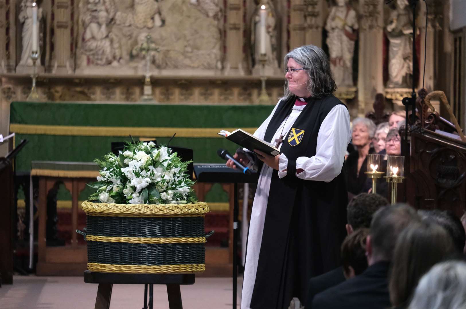 The service was led by the Right Reverend Ruth Worsley, the Bishop of Taunton (Matt Keeble/PA)