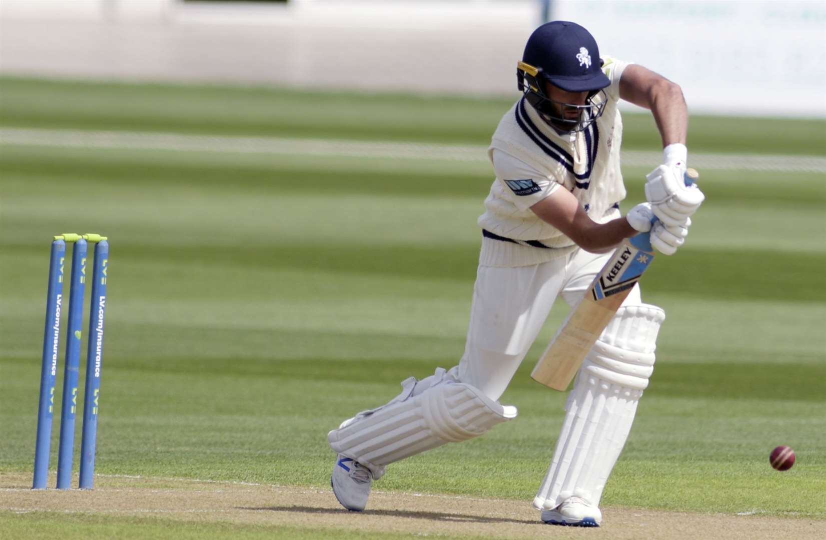 Jack Leaning - fell three runs short of a hundred against Worcestershire. Picture: Barry Goodwin (50961667)