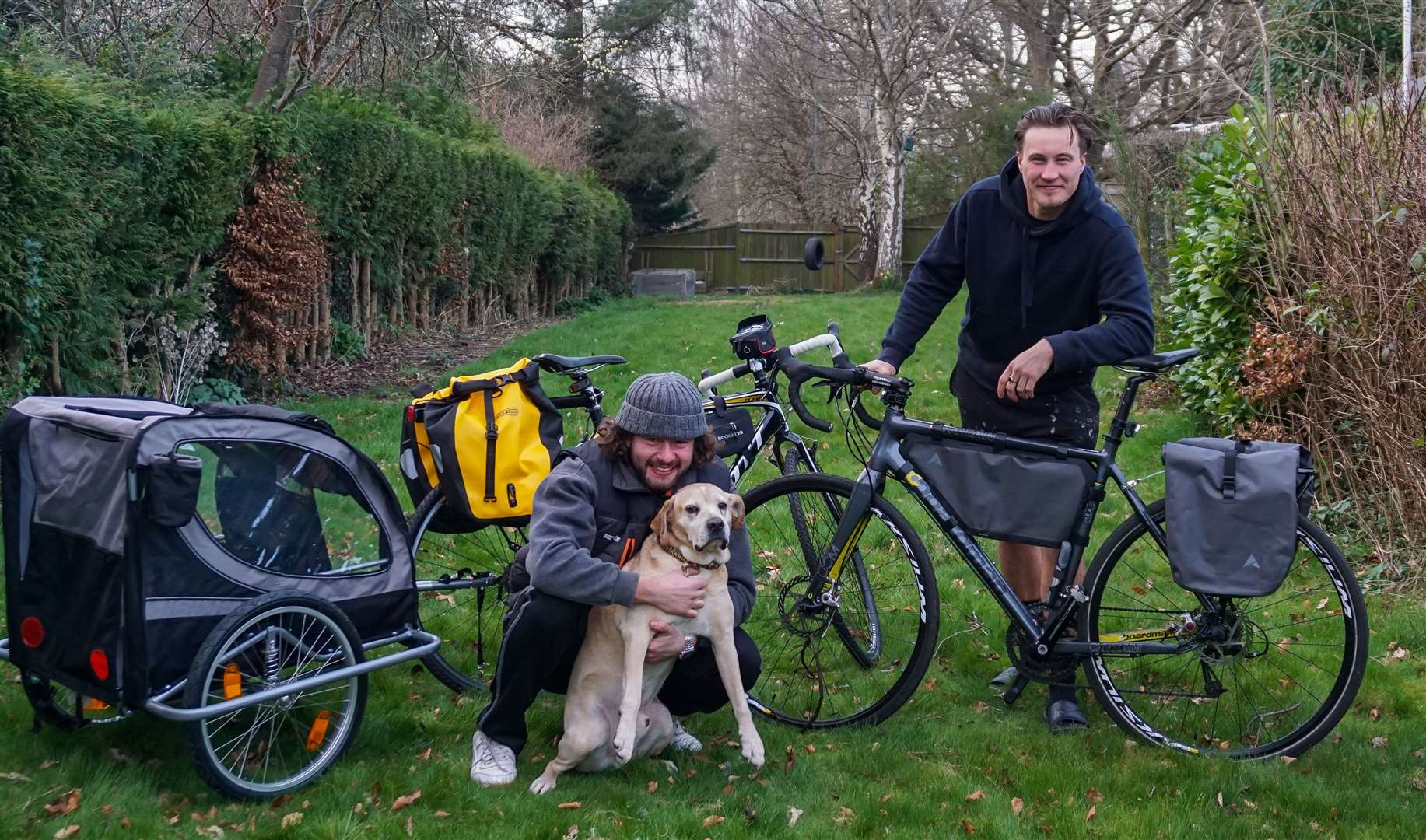 Sean Grobler and Sam Latter are preparing to cycle 1,500km through Europe with Nelson
