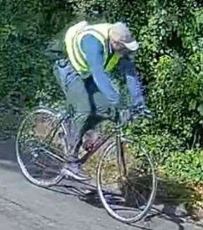 Police would like to speak to this cyclist. Picture: Kent Police