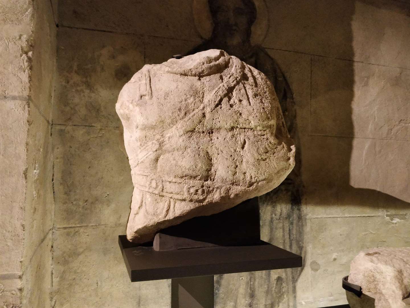 Inside The Crypt of Notre Dame Cathedral