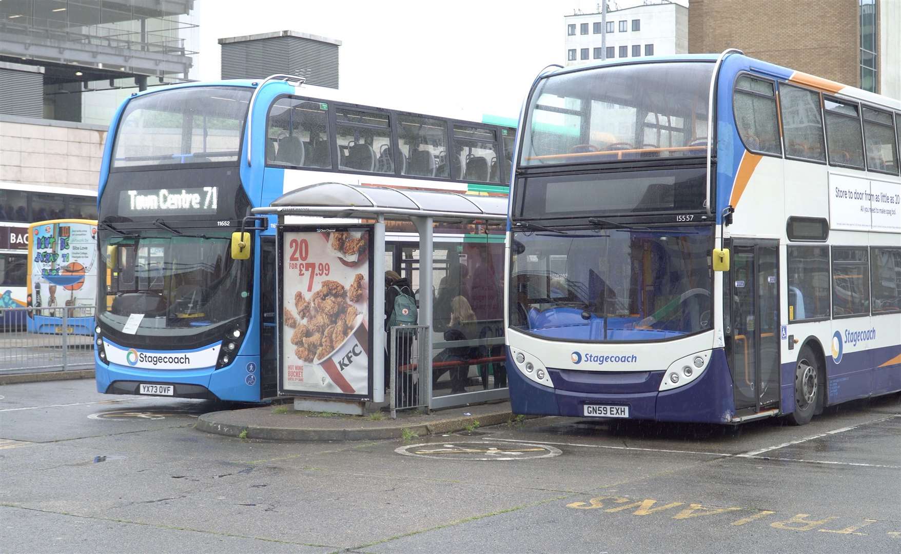 Stagecoach says passenger numbers on its buses in the Folkestone area remain lower than before the start of the coronavirus pandemic