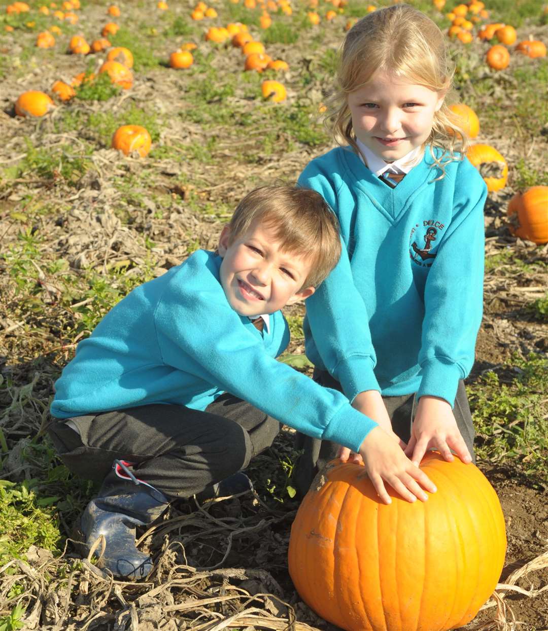 Alessio and Harriet at Beluncle Farm in Hoo last year Picture: Steve Crispe