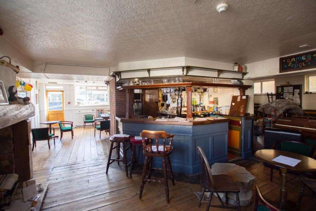 The bar at the Castle Inn in Dover still remains. Picture: Rightmove