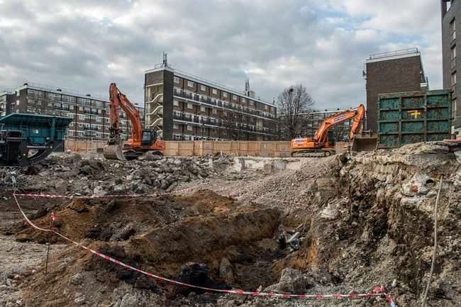 The bomb was discovered in Bermondsey. Picture: Ministry of Defence.