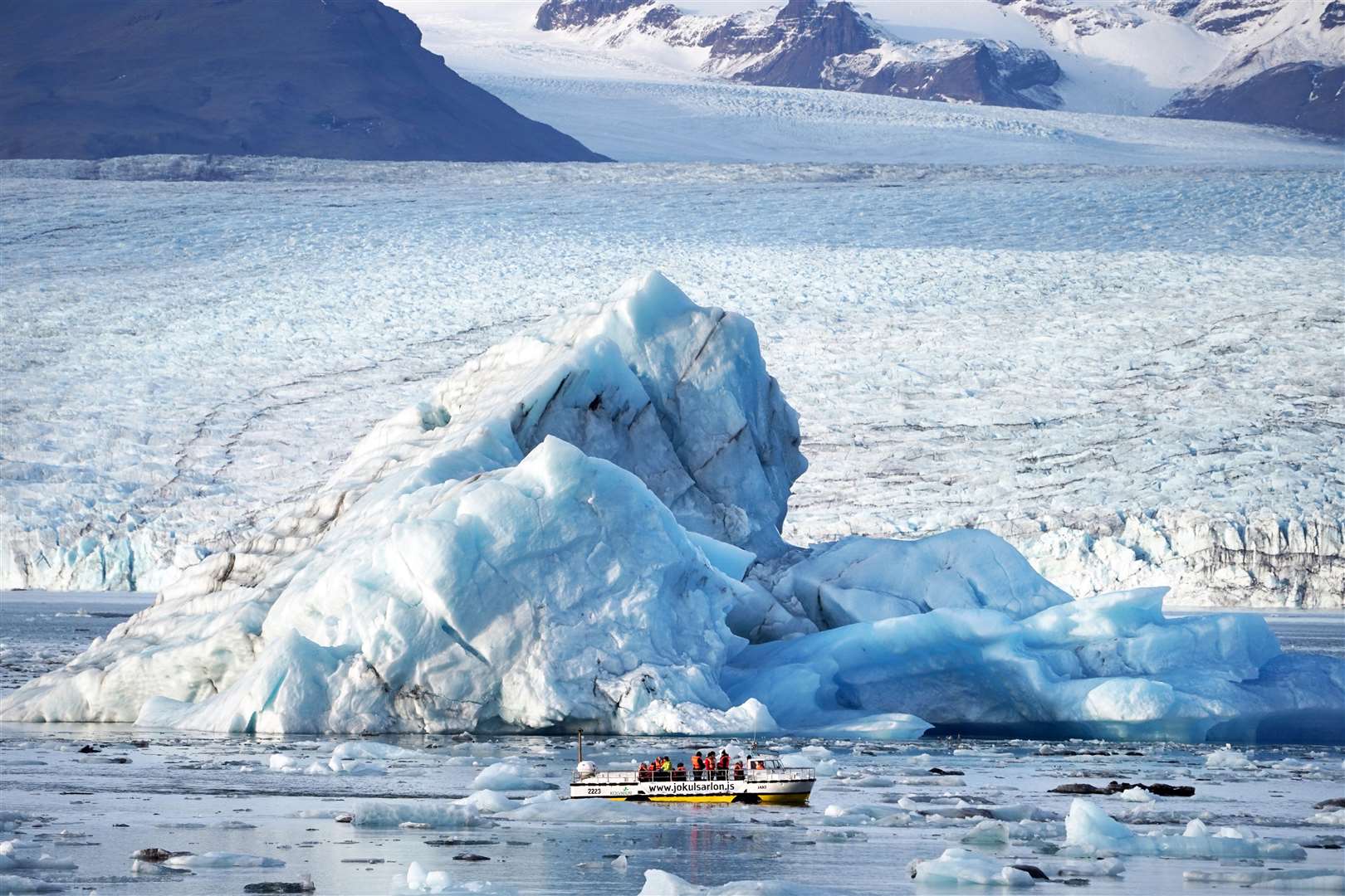 A warming climate is leading to glacier melt, which in turn causes rising sea levels (PA)