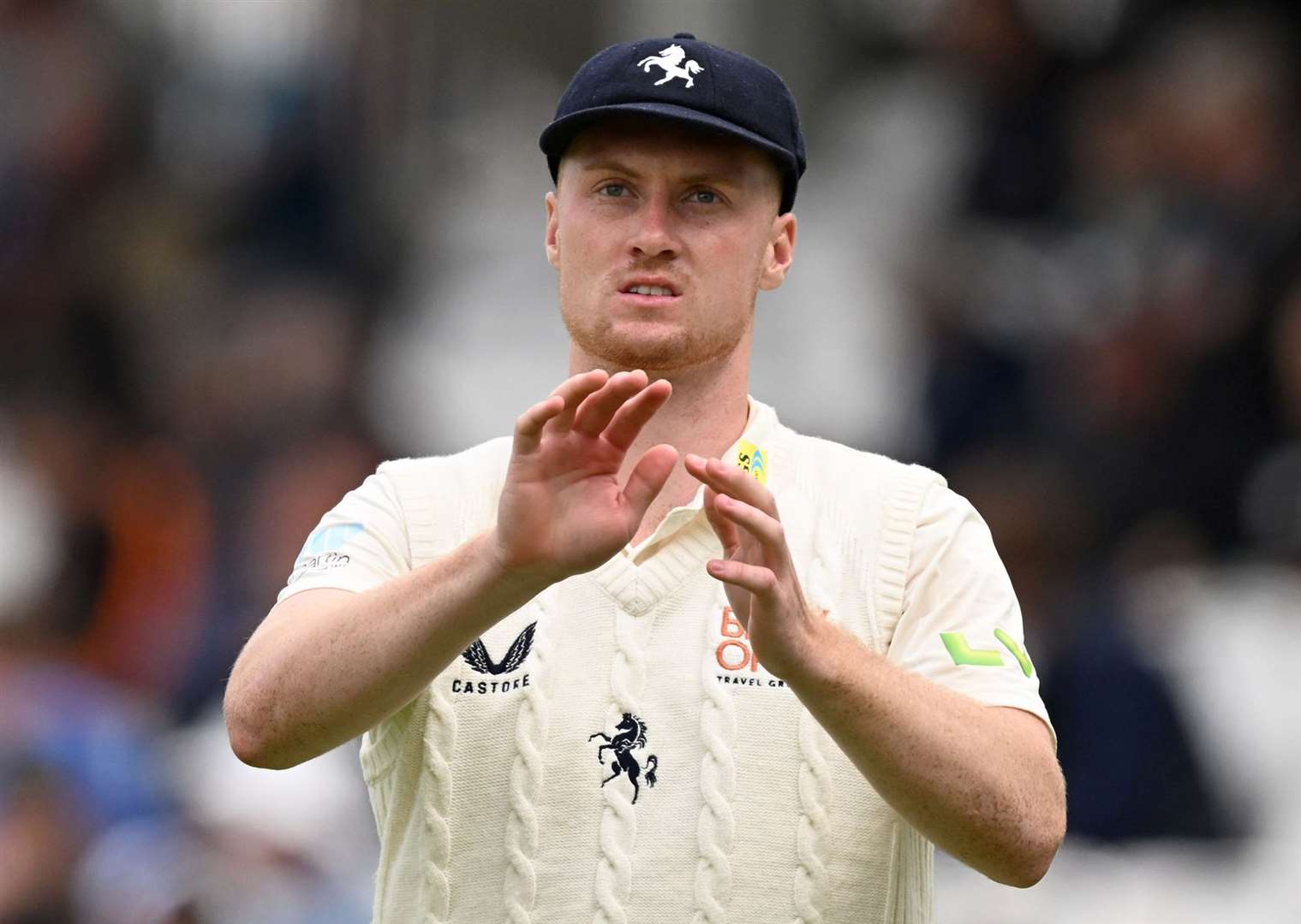 Joey Evison – blasted a 106-ball 136 as Kent Spitfires made a winning start to their One-Day Cup defence. Picture: Keith Gillard