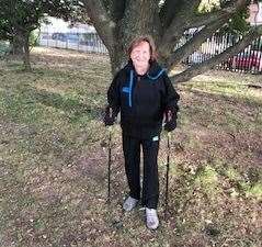 Sheila Knight has been walking 11,000 steps a day in aid of Prostate Cancer UK