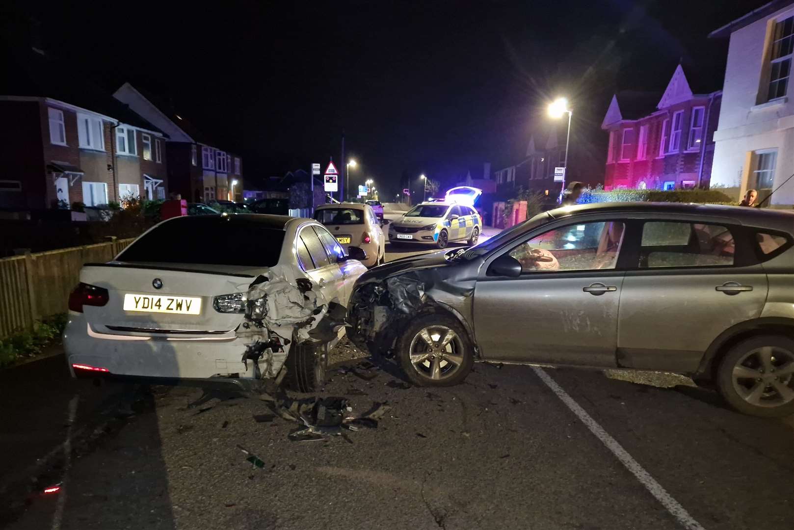 The scene of the crash in Ash Road, Sandwich. Picture: Charley Clements-Mills