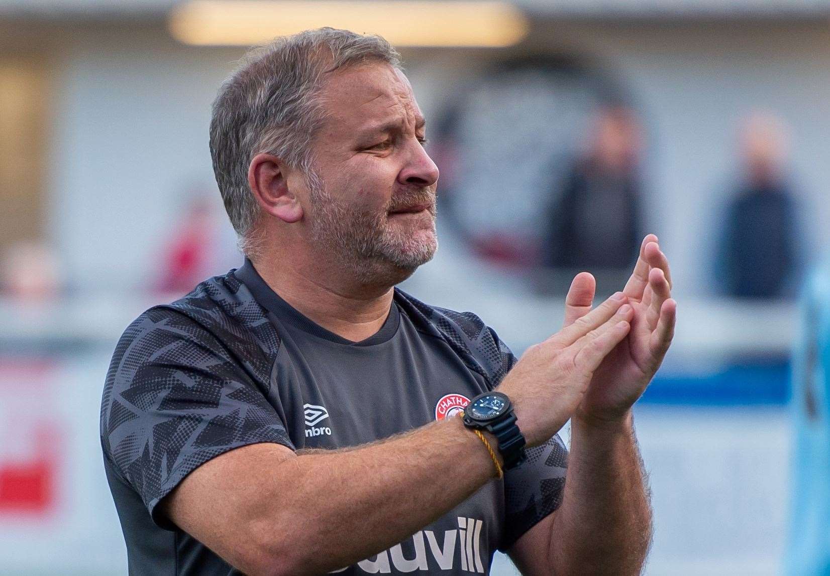 Chatham manager Kevin Hake was pleased to return to winning ways Picture: Ian Scammell