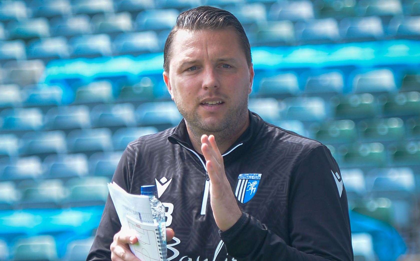 Gillingham manager Mark Bonner. Picture: Stuart Watson