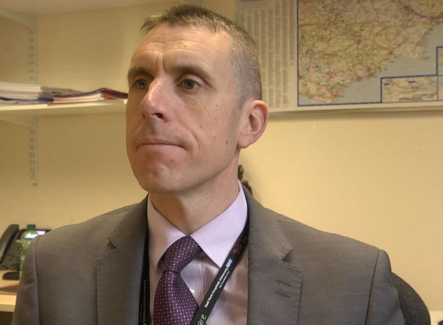 Chief executive of East Kent Hospitals Matthew Kershaw