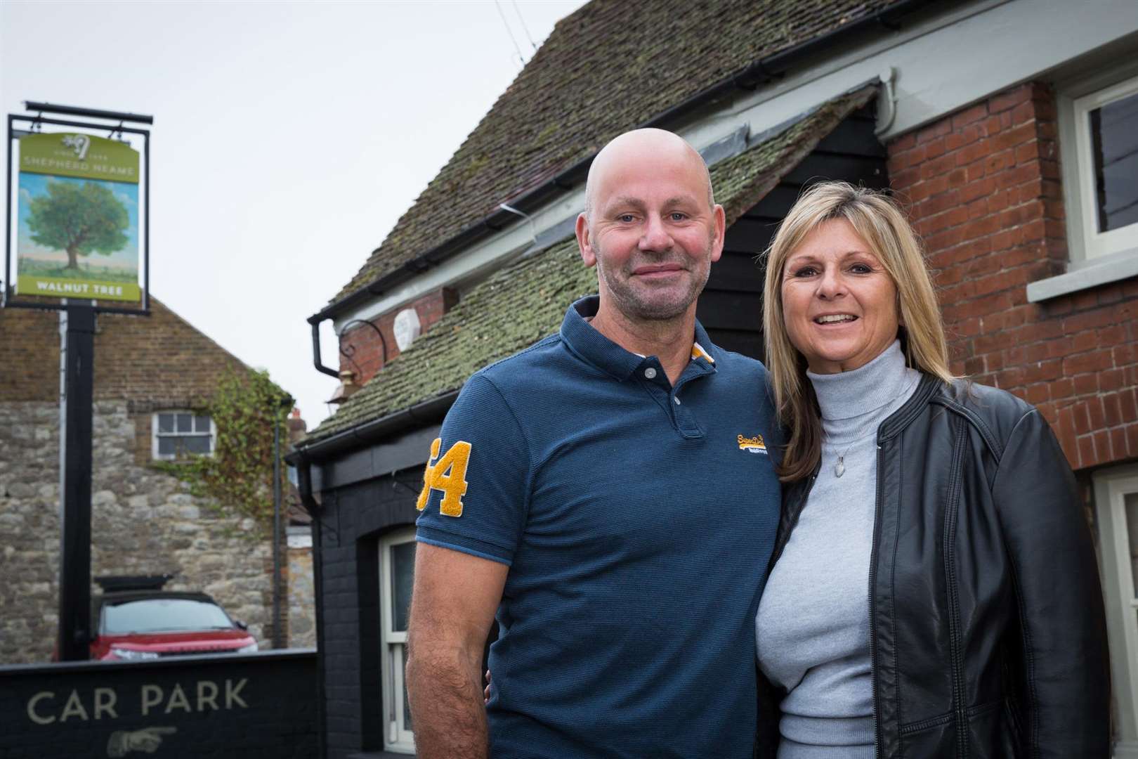 Jason and Debbie Tharp at the Walnut Tree in East Farleigh (5980857)