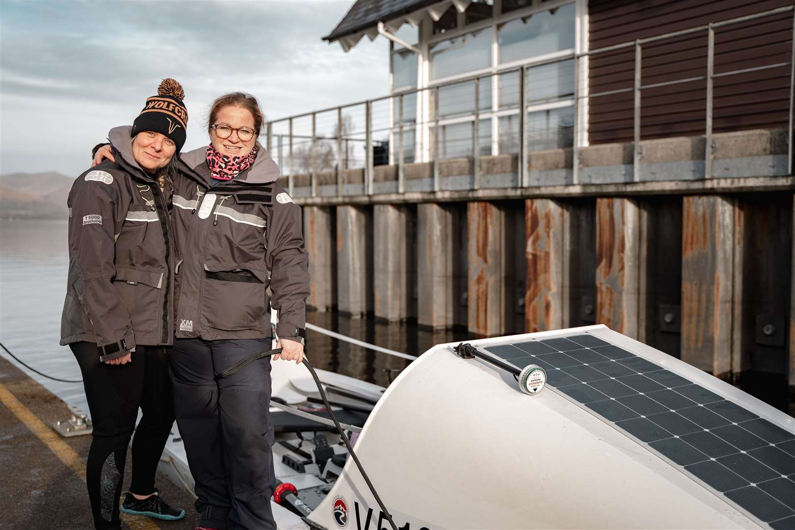 Leanne Maiden, right, and Sabrina Faith will set off later this year (Wolfcraig Distillers/PA)