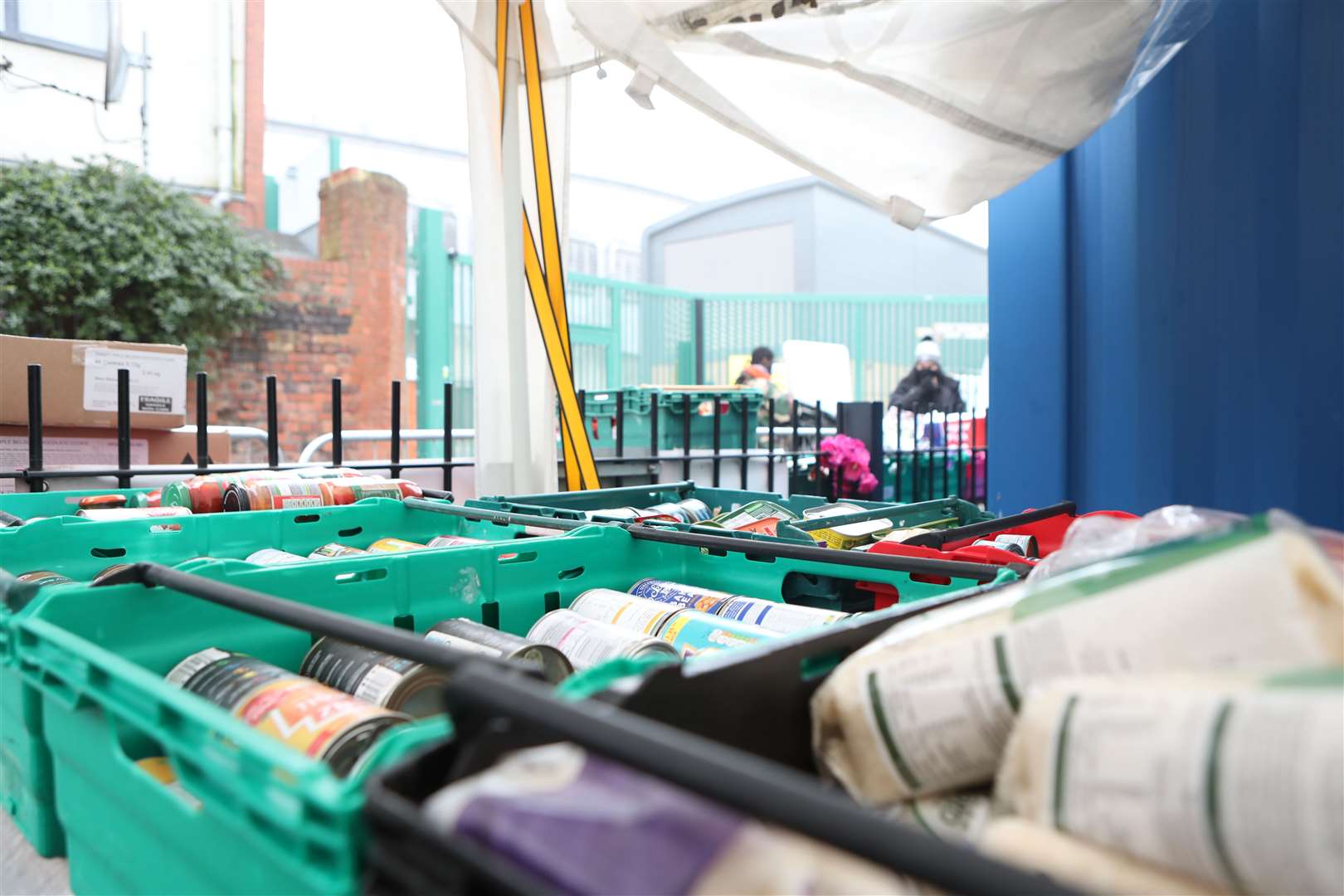 Food banks are already said to be working ‘flat out’ (Luciana Guerra/PA)