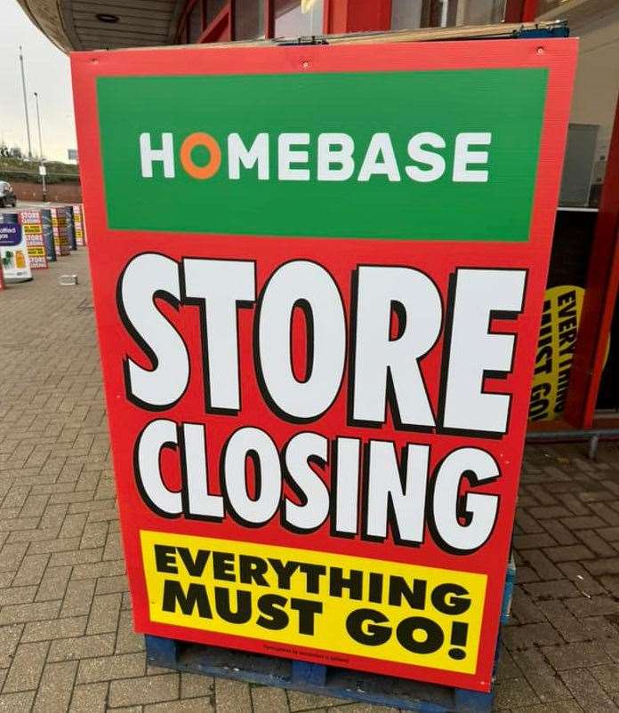 Homebase at Westwood Cross in Broadstairs currently has an "everything must go" sale running. Picture: Tony Miller