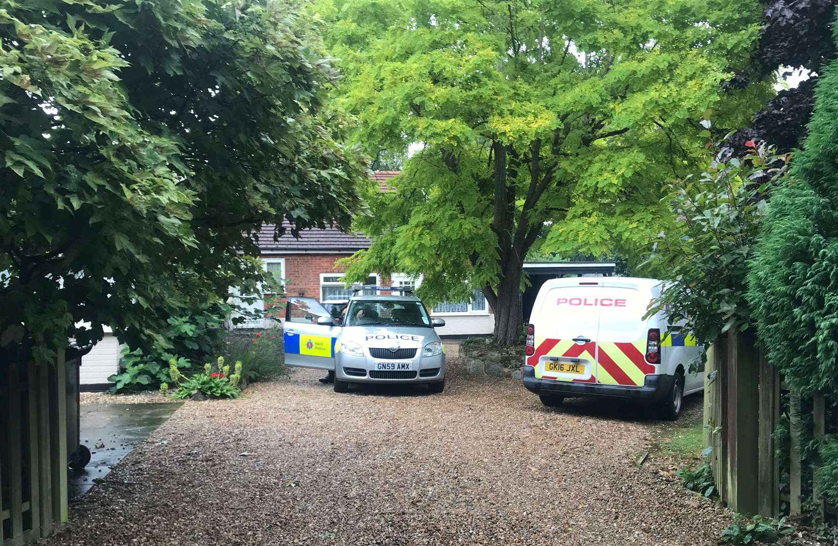 Police in Bekesbourne Lane, Canterbury today (Wednesday 14) (15226707)