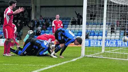 Cody McDonald scores