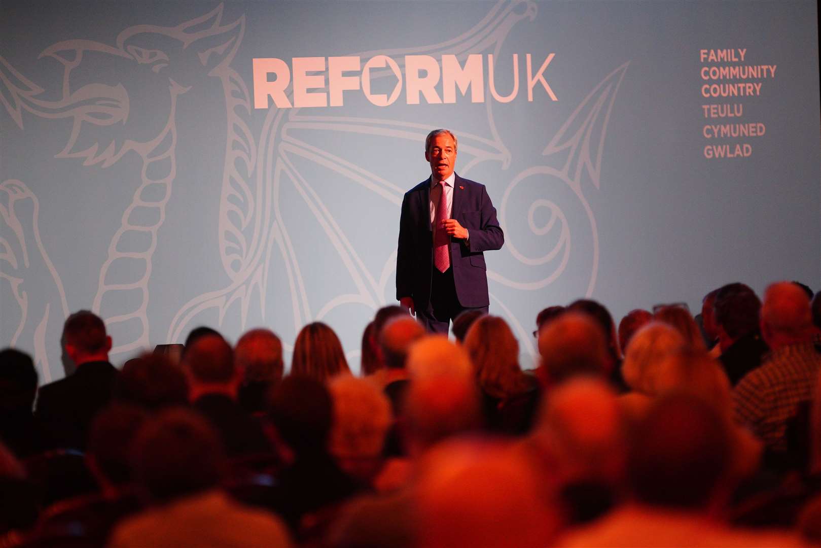 Mr Farage said the Reform UK membership had increased to 96,000. (Ben Birchall/PA Wire)