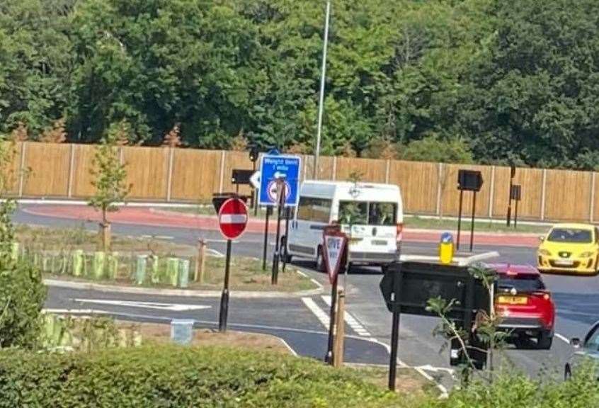 The new Bullockstone Road roundabout. Picture: Julie Parr