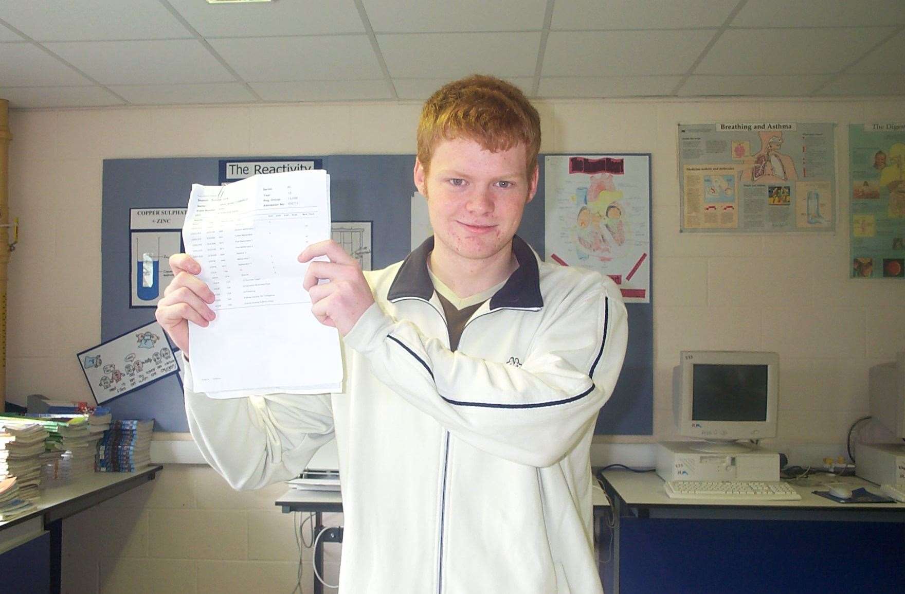 Mark Cummings, who was a pupil at Archers Court in Dover, received two A-grades in maths and scored two 100% marks on his exams. Picture: Mary Graham