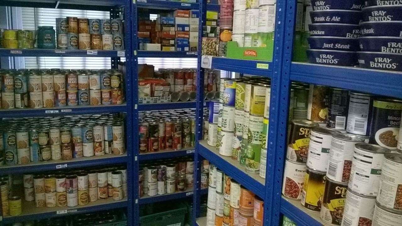 Dover Foodbank had its busiest year in 2019. Library image of its Whitfield warehouse. Picture: Dover Foodbank